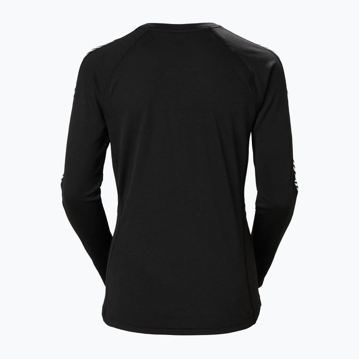 Дамска термо блуза с дълъг ръкав Helly Hansen Lifa Active Stripe Crew black 2