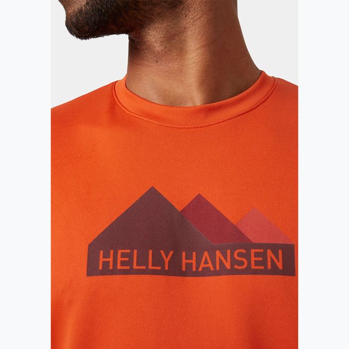 Мъжка тениска Helly Hansen HH Tech Graphic patrol oran 3