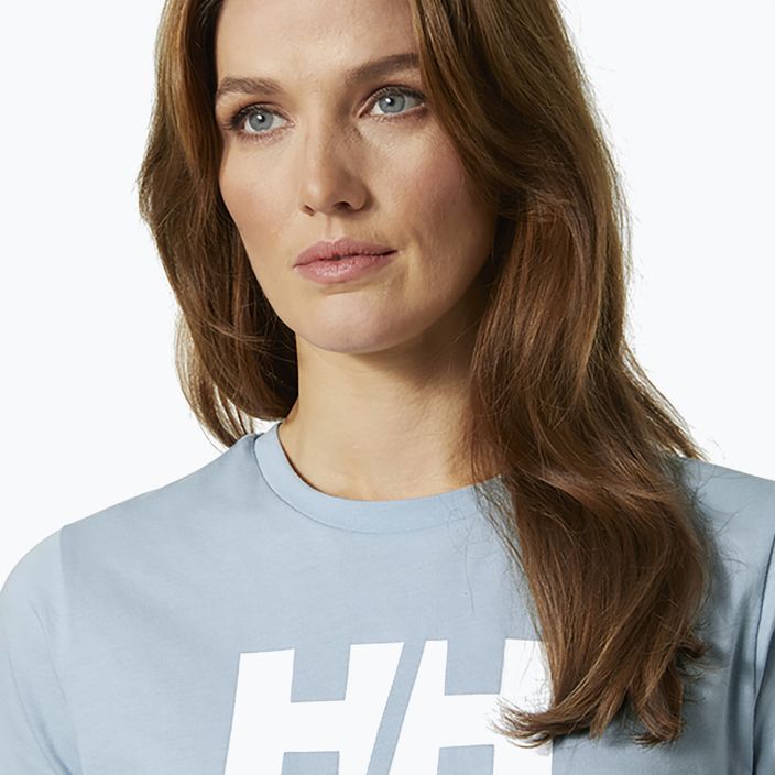 Дамска тениска за трекинг Helly Hansen HH Logo blue 34112_582 3
