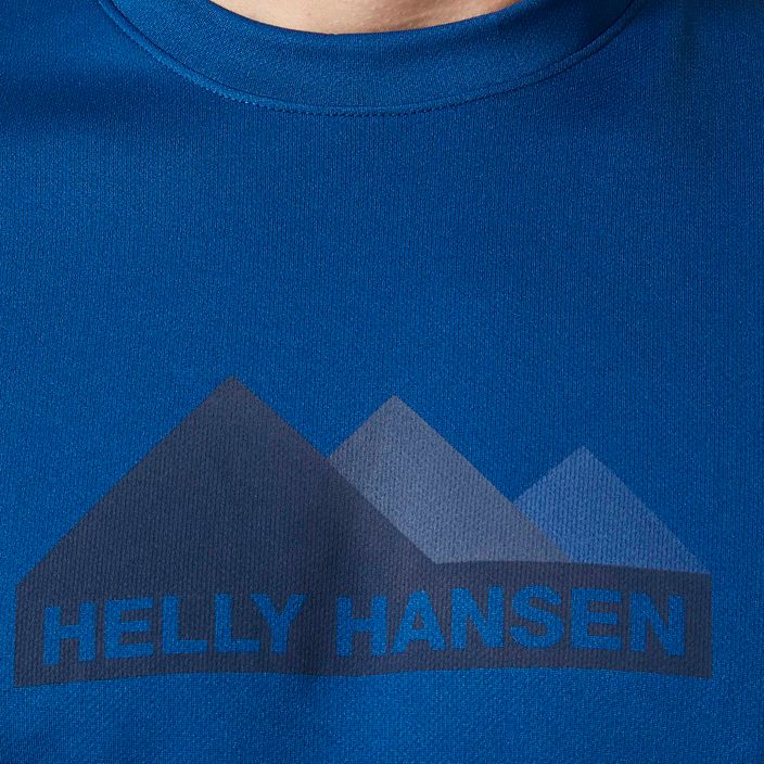 Мъжка тениска за трекинг Helly Hansen HH Tech Graphic 606 blue 63088 3