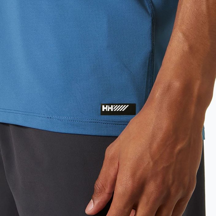 Мъжка риза Helly Hansen Tech Trail за трекинг синя 48494_606 4