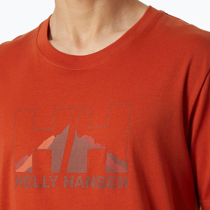 Helly Hansen Nord Graphic мъжка риза за трекинг оранжева 62978_308 3