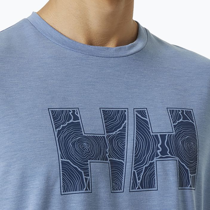 Helly Hansen Skog Recycled Graphic мъжка риза за трекинг синя 63082_636 3