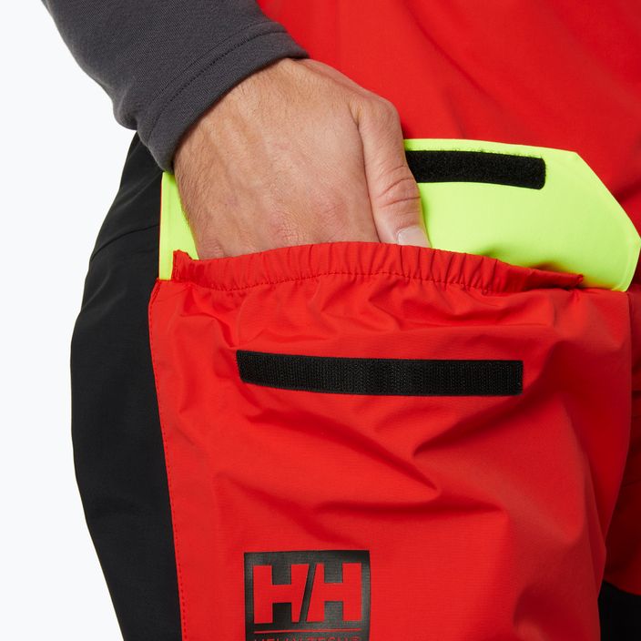 Мъжки панталони за ветроходство Helly Hansen Aegir Race Salopette 2.0 alert red 5