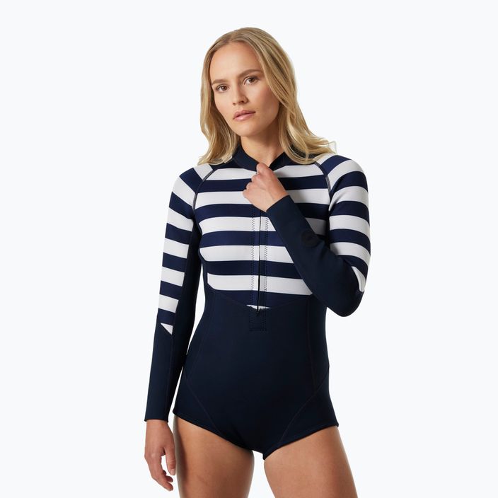 Дамски бански костюм Helly Hansen Waterwear с дълъг ръкав Spring Wetsuit navy stripe 3