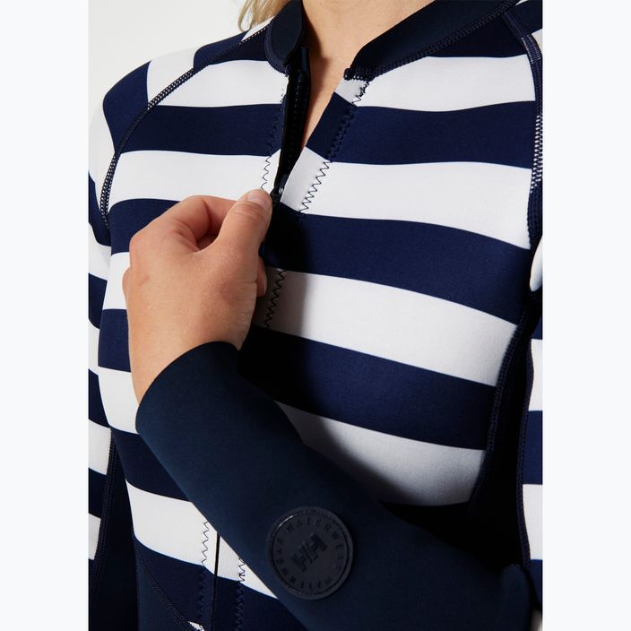 Дамски бански костюм Helly Hansen Waterwear с дълъг ръкав Spring Wetsuit navy stripe 5