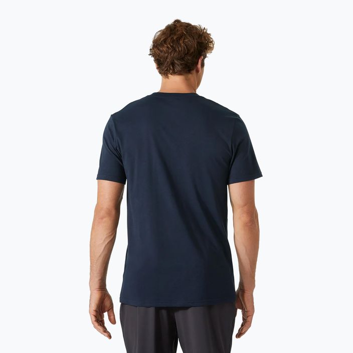 Мъжка тениска Helly Hansen Nord Graphic в тъмносин цвят 2