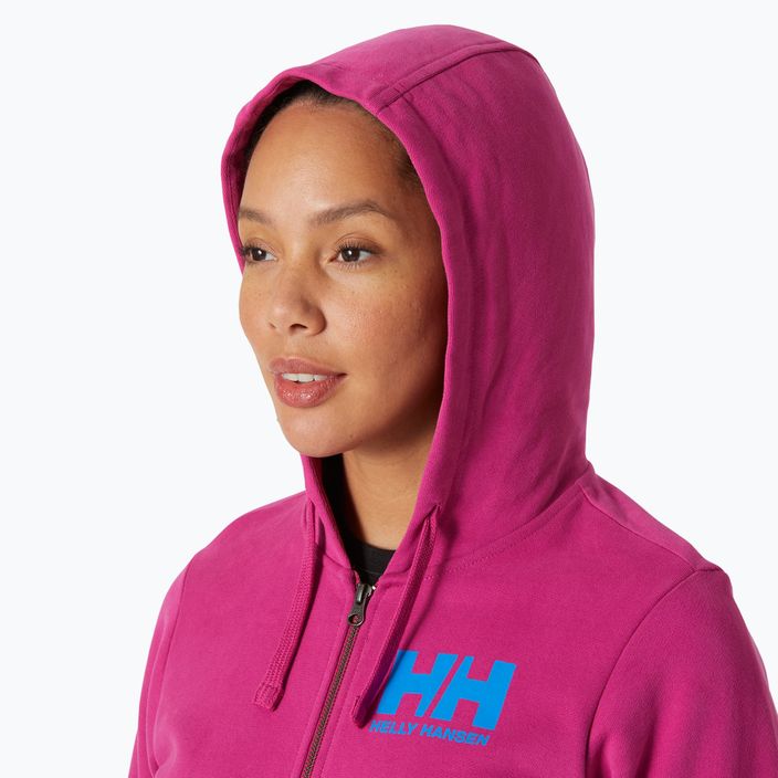 Helly Hansen HH Logo Full Zip Hoodie 2.0 magenta 2.0 за жени 3