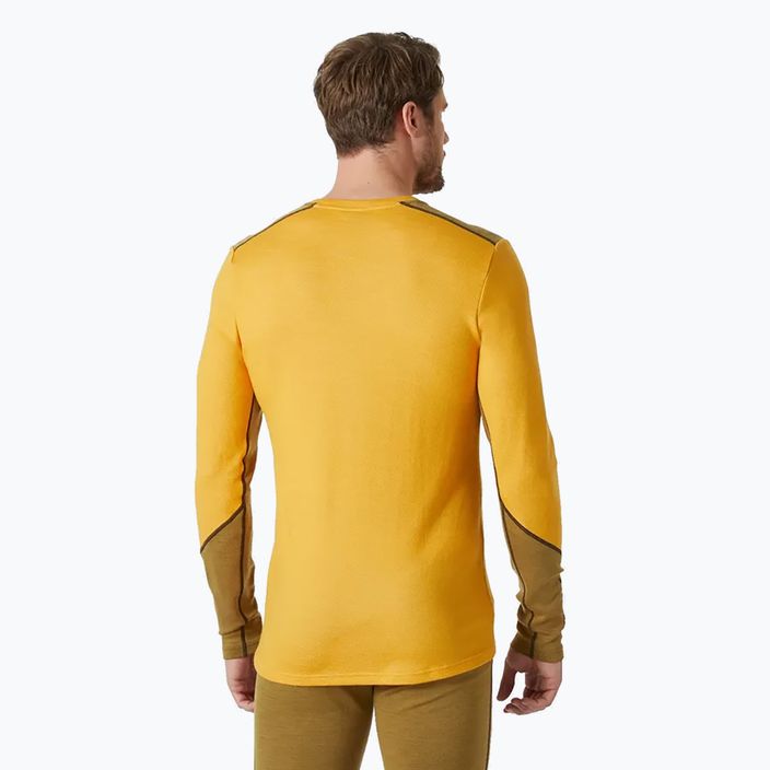 Мъжка термо блуза с дълъг ръкав Helly Hansen Lifa Merino Midweight Crew golden glow 2