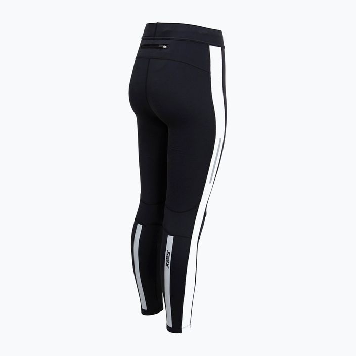 Дамски термо панталон Swix Focus Warm в черно и бяло 22456-10041-XS 6