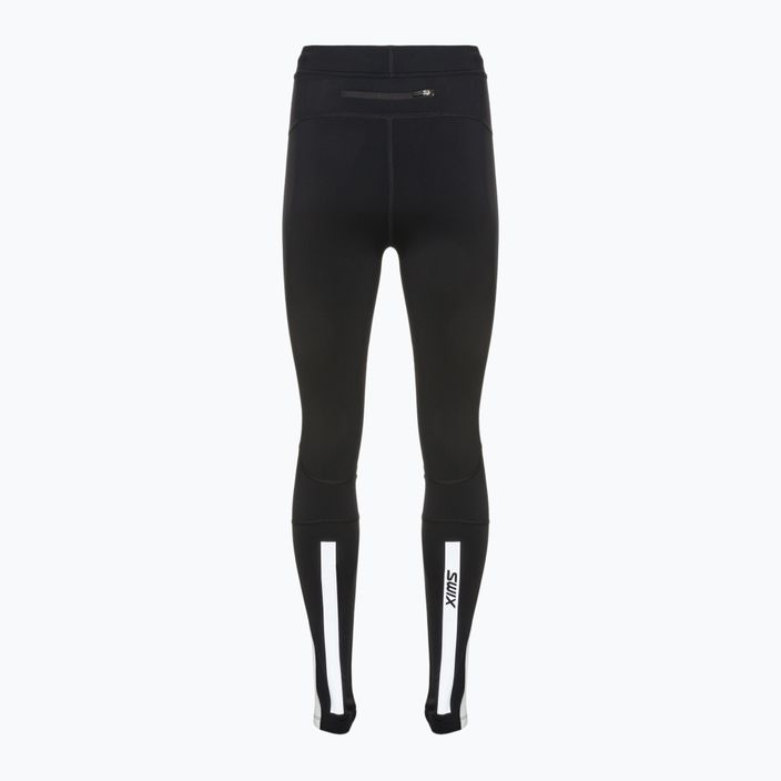Дамски термо панталон Swix Focus Warm в черно и бяло 22456-10041-XS 2