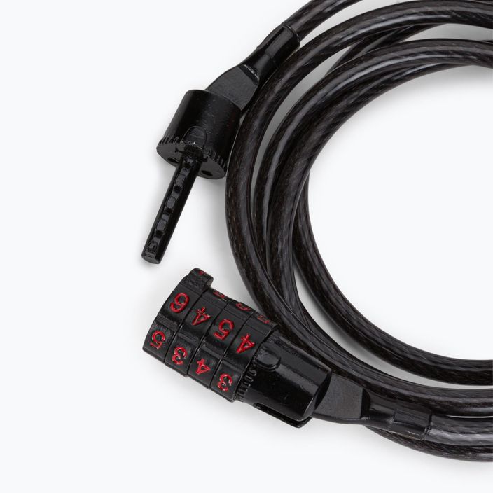 Кабелна ключалка за велосипед Kryptonite черна Keeper 512 Combo Cable 3