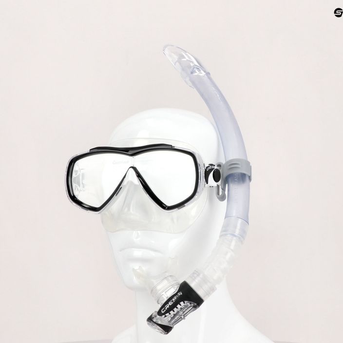 Комплект за гмуркане с шнорхел Cressi Estrella маска + шнорхел Gamma прозрачен/черен DM340050 5