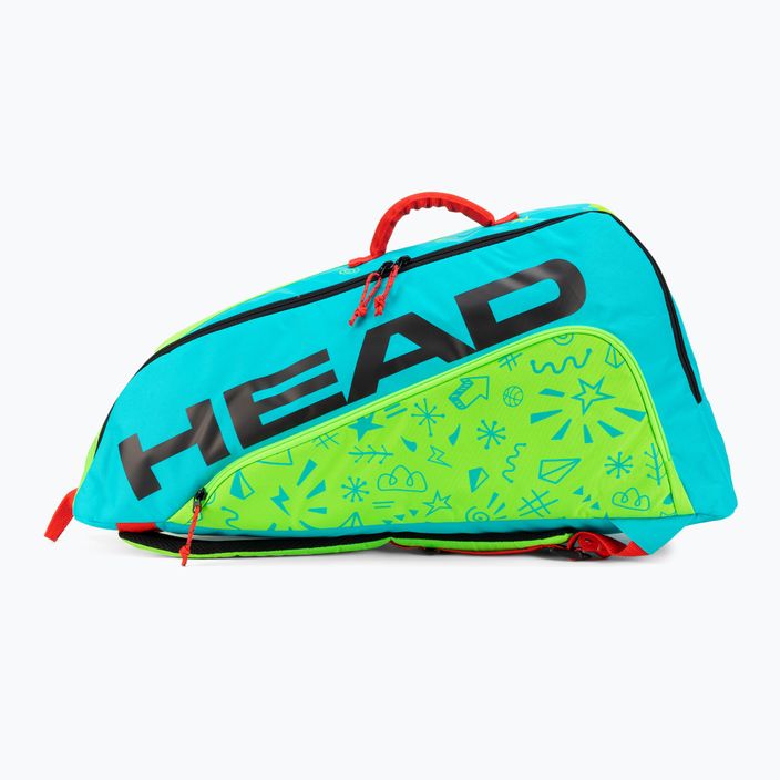 HEAD Junior Combi Novak детска чанта за тенис синьо-зелена 283672