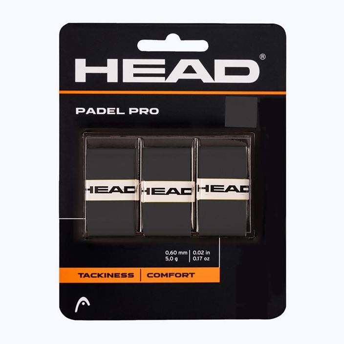 Обвивки за ракети HEAD Padel Pro 3 бр. черни 285111