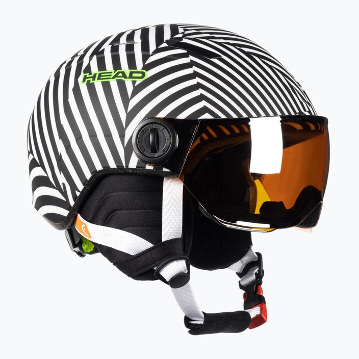 Детска ски каска HEAD Mojo Visor S2 в бяло и черно 328152