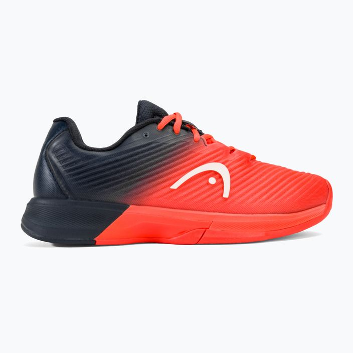 HEAD Revolt Pro 4.0 мъжки обувки за тенис черна боровинка/огнена коралова 2