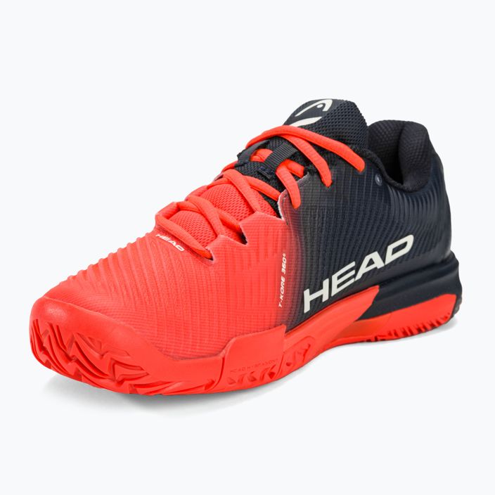HEAD Revolt Pro 4.0 мъжки обувки за тенис черна боровинка/огнена коралова 7