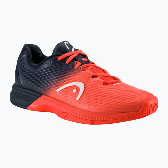 HEAD Revolt Pro 4.0 мъжки обувки за тенис черна боровинка/огнена коралова 8