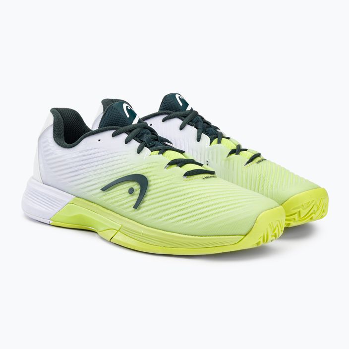 HEAD Revolt Pro 4.0 мъжки обувки за тенис в зелено и бяло 273263 5
