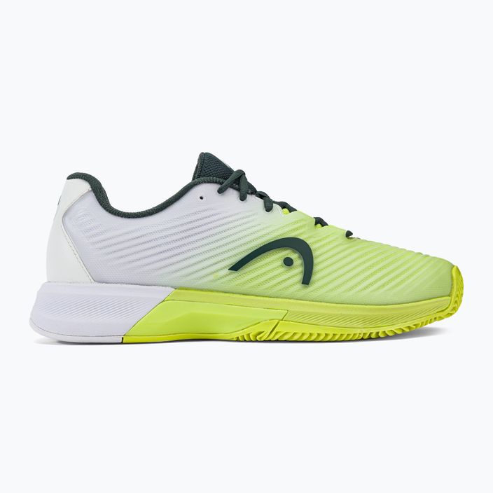 HEAD Revolt Pro 4.0 Clay мъжки обувки за тенис в зелено и бяло 273273 2