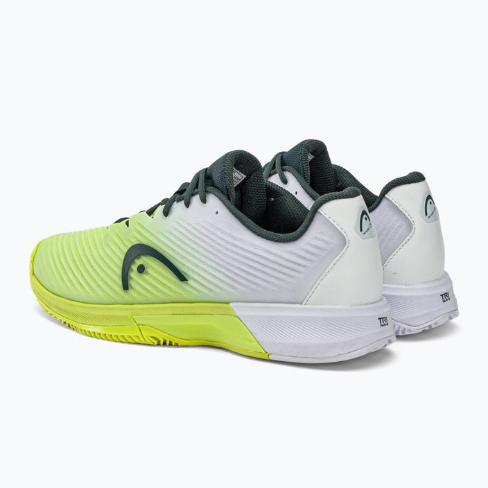 HEAD Revolt Pro 4.0 Clay мъжки обувки за тенис в зелено и бяло 273273 4