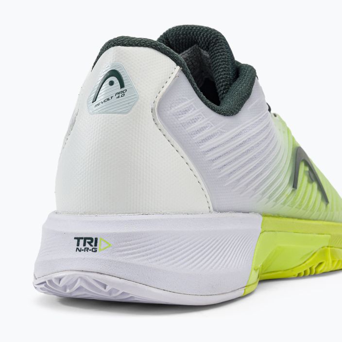 HEAD Revolt Pro 4.0 Clay мъжки обувки за тенис в зелено и бяло 273273 9