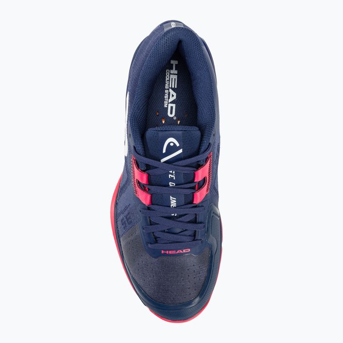 Дамски обувки за тенис HEAD Sprint Pro 3.5 Clay dark blue/azalea 5