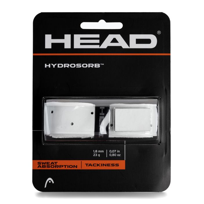 HEAD Hydrosorb Grip Обвивка за тенис ракета бяла и черна 285014 2