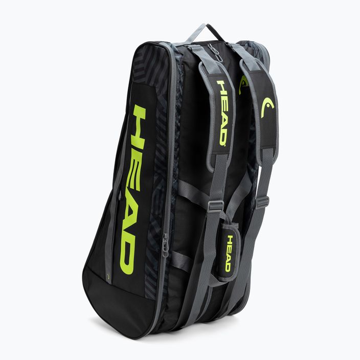 HEAD чанта за тенис Base L черна/жълта 261403 4