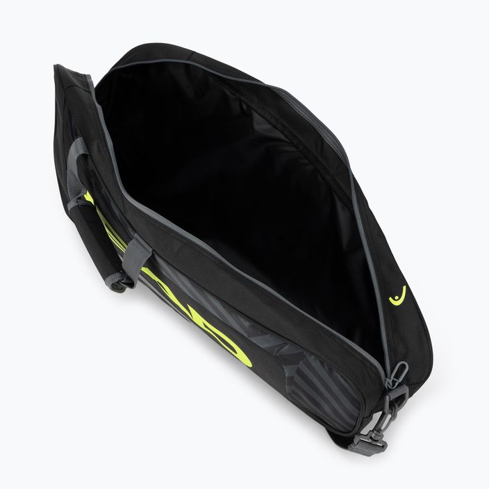 Чанта за тенис HEAD Base S черна/жълта 261423 6