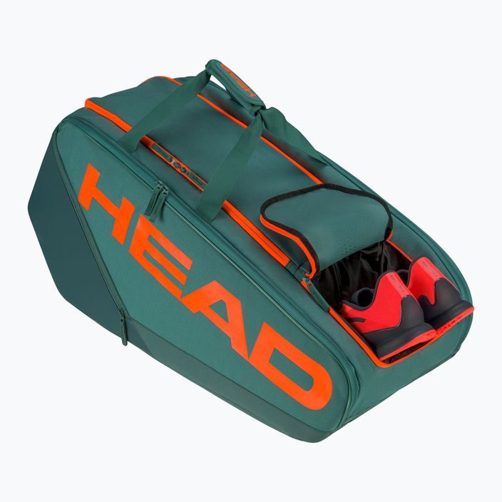 Чанта за тенис HEAD Pro Racquet XL 97 l тъмно синьо/флуоресцентно оранжево 2