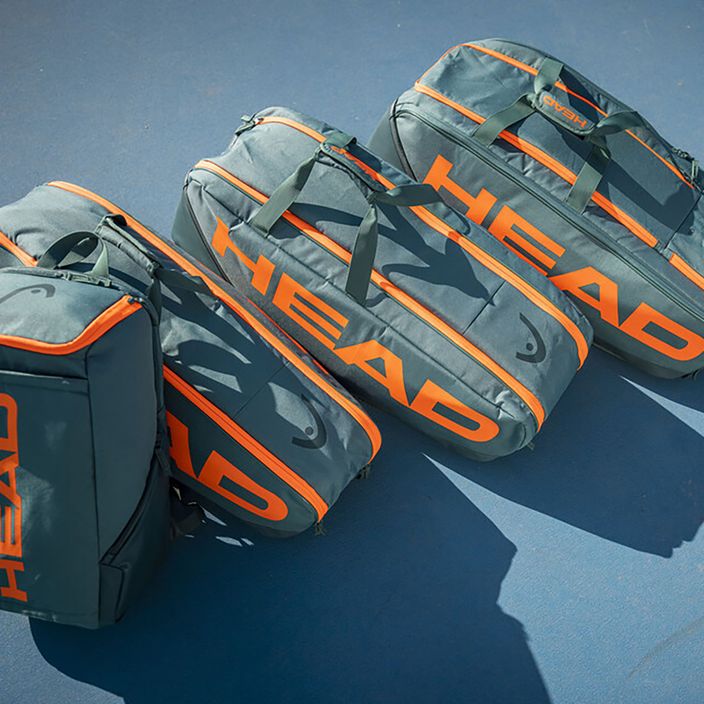 Чанта за тенис HEAD Pro Racquet XL 97 l тъмно синьо/флуоресцентно оранжево 3