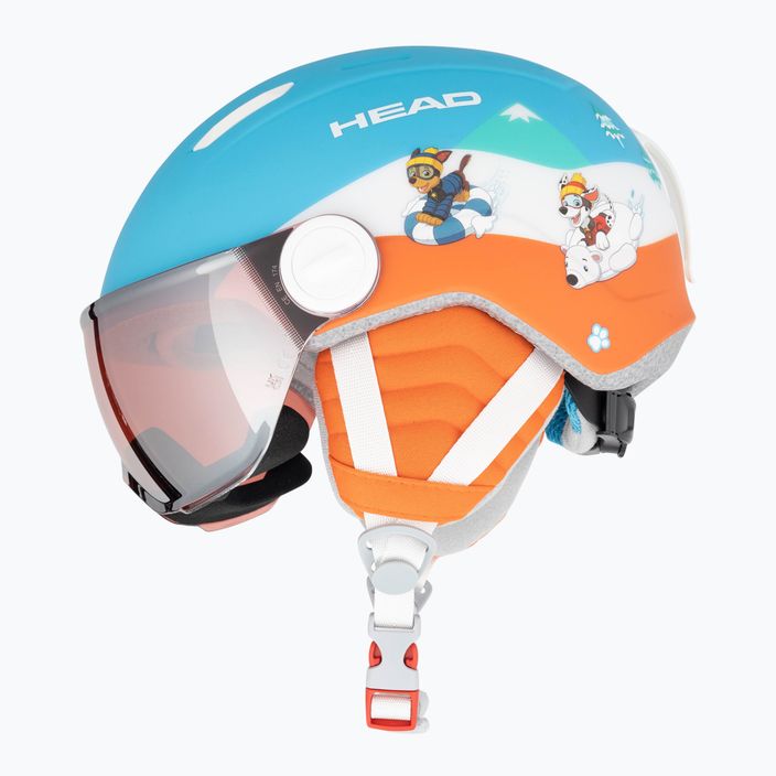 Детска ски каска HEAD Mojo Visor Paw blue 4