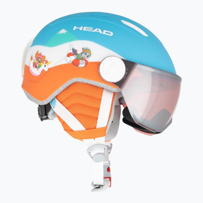 Детска ски каска HEAD Mojo Visor Paw blue 5