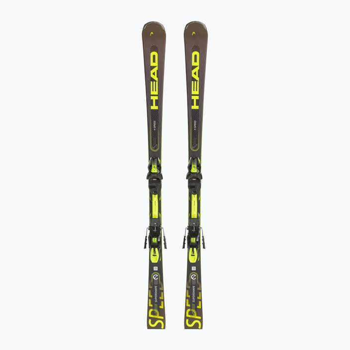 HEAD Supershape e-Speed SW SF-PR + PRD 12 черни/неоново жълти ски за спускане