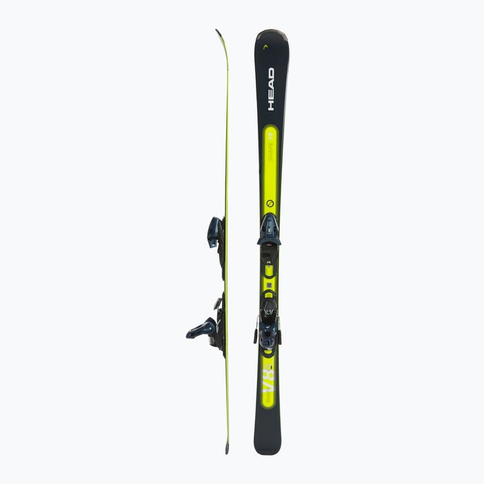 HEAD Shape e-V8 SW AMT-PR + PR 11 тъмно сини/неоново жълти ски за спускане 2