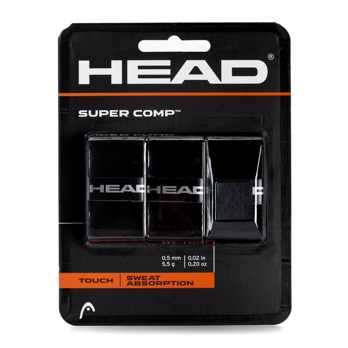 HEAD Super Comp Обвивка за тенис черна 285088 2