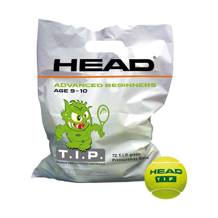 HEAD Tip Green 72 детски топки за тенис зелени 578280 2