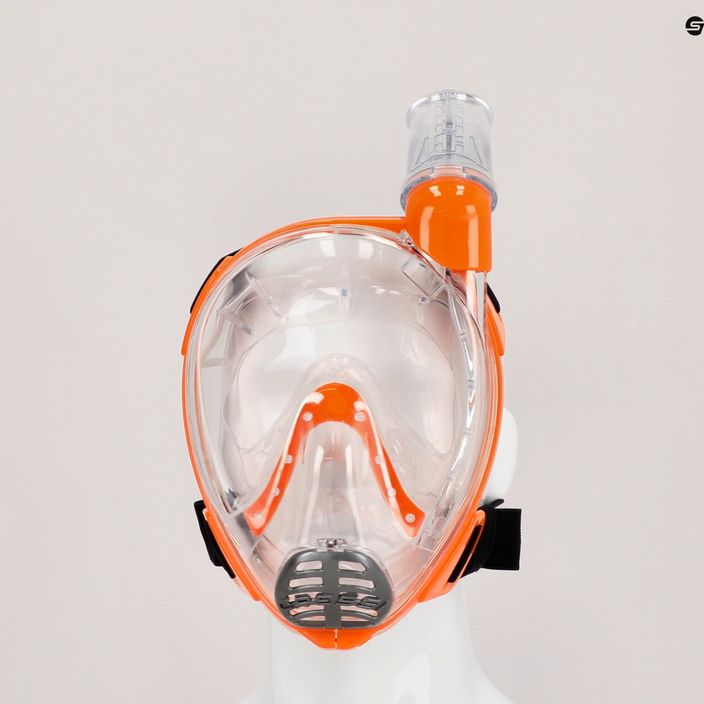 Детска пълнолицева маска Cressi Baron за гмуркане с шнорхел оранжева XDT0360085 6