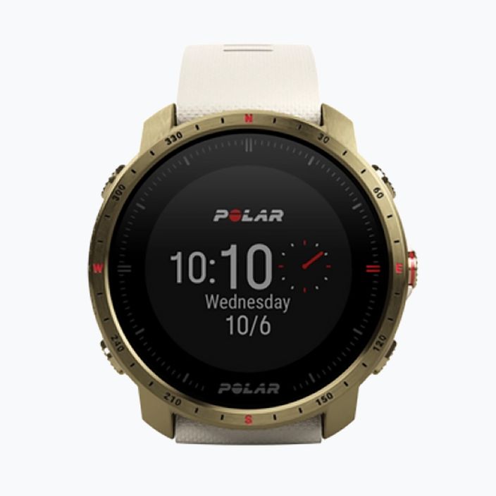 Полярен бял и златен часовник Grit X Pro 2