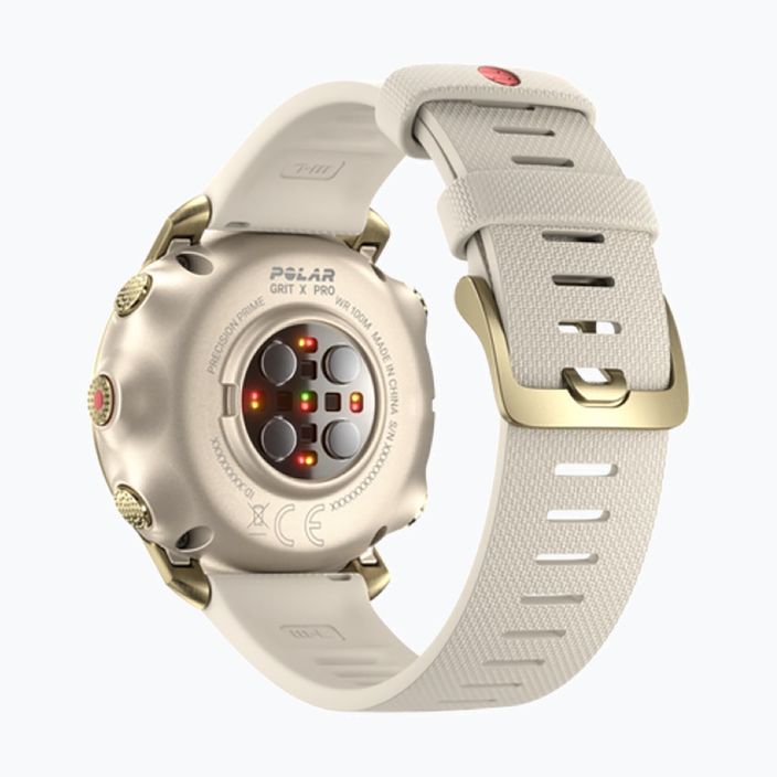 Полярен бял и златен часовник Grit X Pro 4