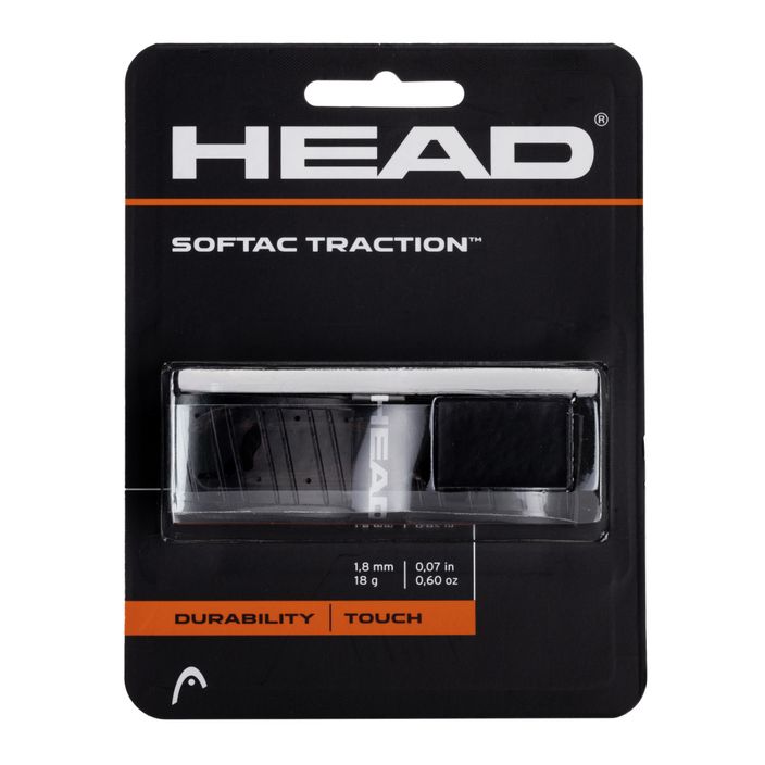 HEAD Softac Traction Обвивка за тенис черна 285029 2