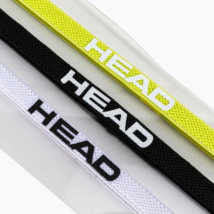 Лента HEADband 3P 3 бр. бяла/жълта/черна 817099 3