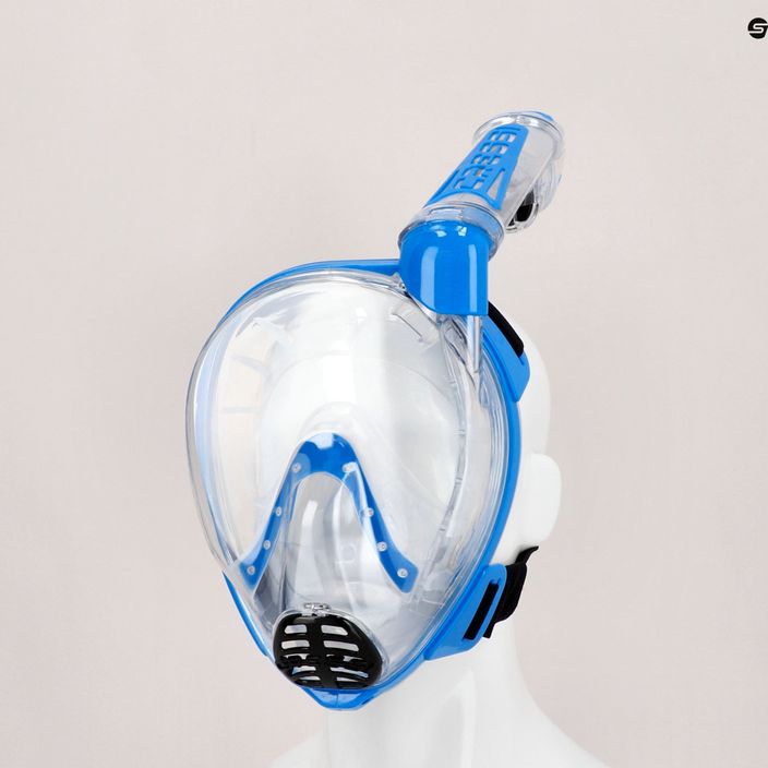 Целолицева маска за гмуркане с шнорхел Cressi Duke Dry blue XDT000020 6