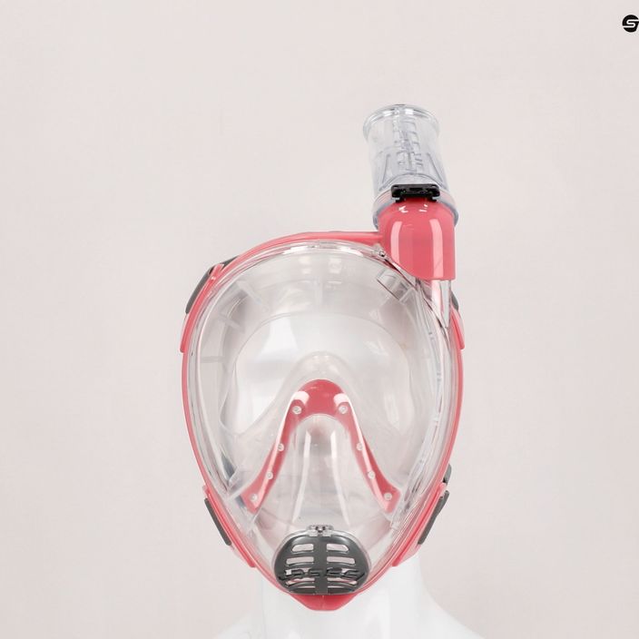 Целолицева маска за гмуркане с шнорхел Cressi Baron pink XDT020040 6