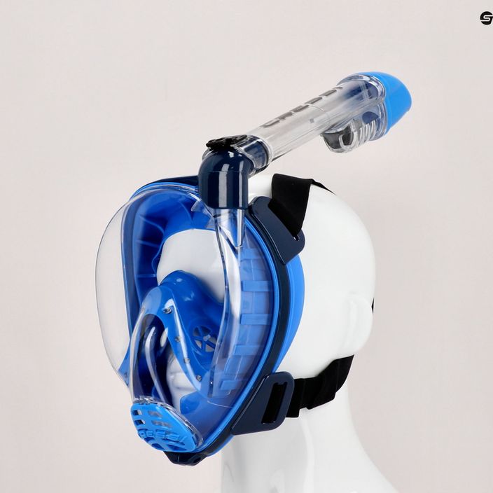 Целолицева маска за гмуркане с шнорхел Cressi Baron blue XDT042022 3