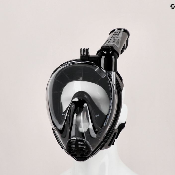 Cressi Duke Action пълнолицева маска за гмуркане с шнорхел черна XDT005250 6