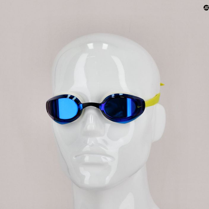 Очила за плуване Nike VAPORE MIRROR жълто-сини NESSA176 8