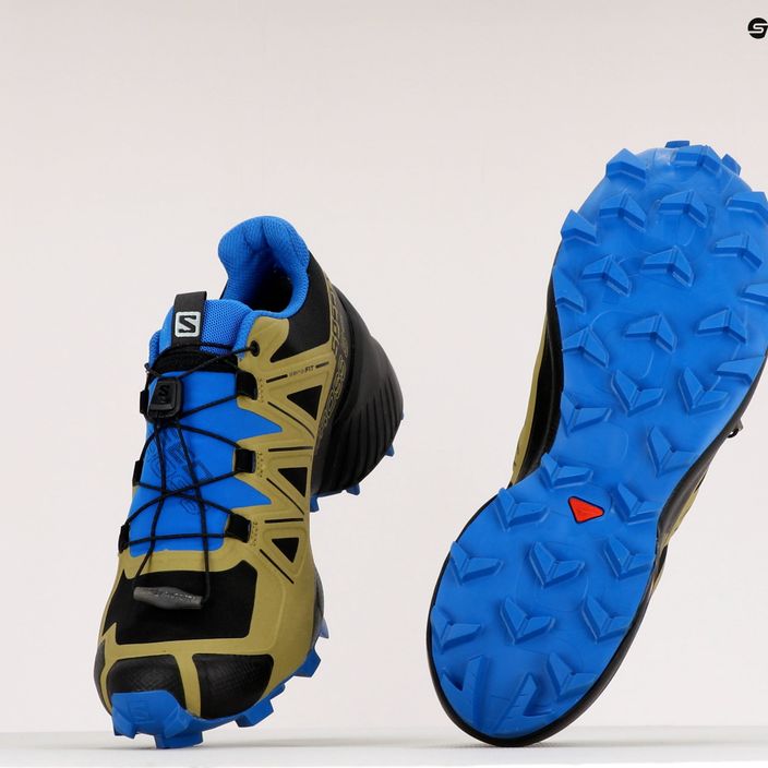 Мъжки обувки за пътеки Salomon Speedcross 5 GTX green-blue L41612400 11